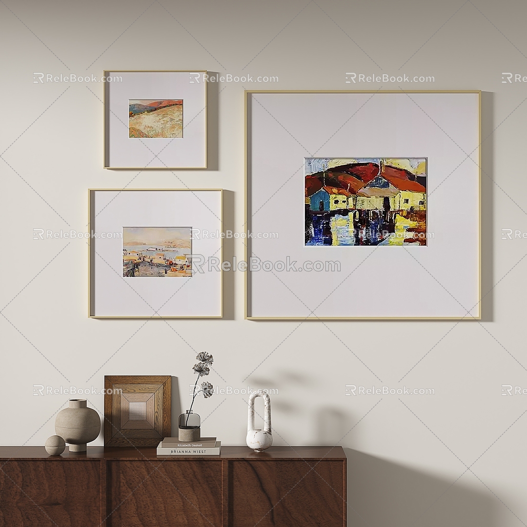 Nordic Minimalist Decorative Painting 3d model