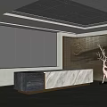 Modern Front Desk Company Front Desk Reception 3d model