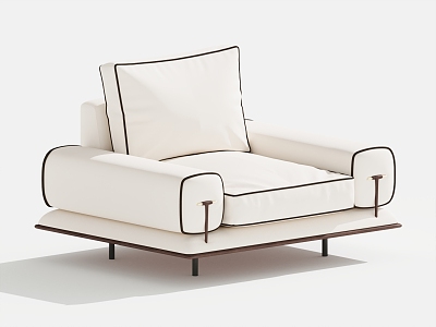 Modern Single Sofa Single Chair Leisure Chair 3d model