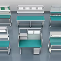 Multiple Styles Of Anti Static Functional Workbenches With Storage Shelves For Industrial Electronic Workshop Operations