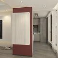 Modern Living and Dining Room Interior With Sofa TV Wall Coffee Table And Decorative Plants
