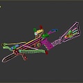 Crossbow Crossbow Crossbow Crossbow Mechanical Crossbow Shift Bow and Arrow Shoot Far Equipment Weapons High-tech Crossbow 3d model