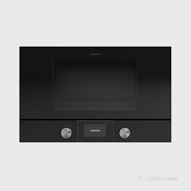 Black Shower Sauna Control Panel With Two Knobs And Grundig Digital 3d model