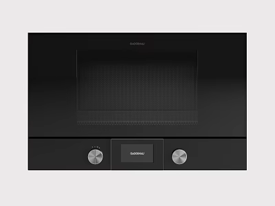 Black Shower Sauna Control Panel With Two Knobs And Grundig Digital 3d model