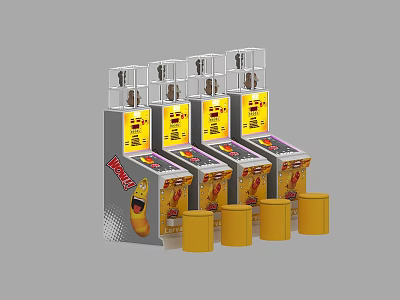 Pinball machine children's video game machine coin-operated game machine 3d model