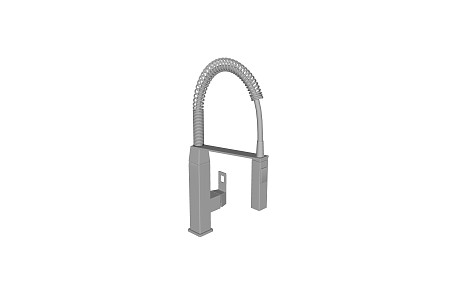 Kitchen sink basin faucet 3d model