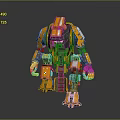 Mech Warrior Mech Soldier Machine Battlearm Mechanical Battlearm Machine Fighter Robot 3d model