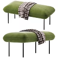 Modern Upholstered Sofa Bench With Slender Metal Legs Multiple Color Options For Home Interior Decor