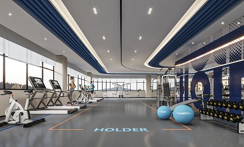 Modern Gym 3d model