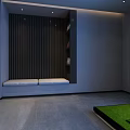 Modern Indoor Fitness Space With Green Training Area And Rest Bench