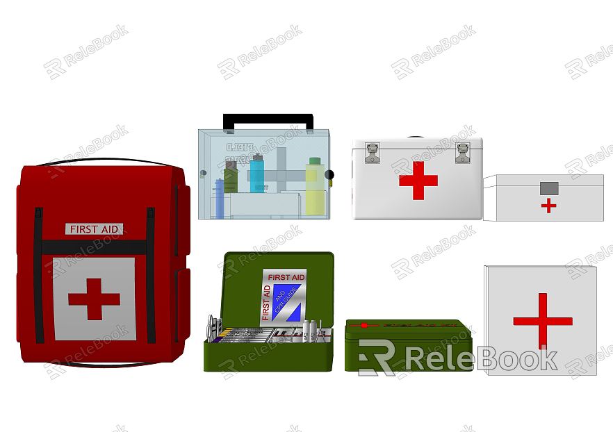 Modern Medicine Box Medical Equipment Medicine Box model