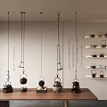 New Chinese Teapot Hanging Teapot Tea Set Teapot Ornaments 3d model