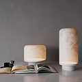 Modern Table Lamp Middle Antique Column-shaped marble lamp 3d model