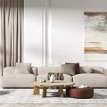 Modern Sofa Coffee Table Combination Sofa Coffee Table Combination 3d model
