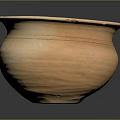 Handmade Terracotta Clay Pot With Carved Patterns And Wide Mouth Design