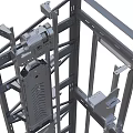 Elevator mechanical structure 3d model