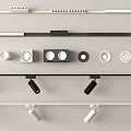 Modern Downlights And Spotlights With Track Mounting Various Styles For Home Lighting Design