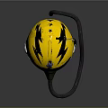 Yellow Eagle Emblem Helmet With Breathing Tube And Visor For Weapon Systems