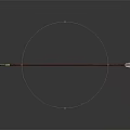 Traditional Decorative Spear With Brown Shaft And Green White Spearhead On Dark Background