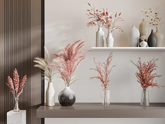 Modern Vase Flowers 3d model