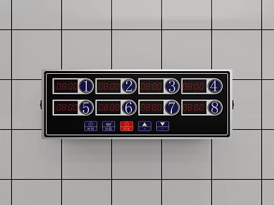Modern timer eight-way timer 3d model