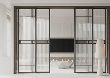 Modern sliding door 3d model