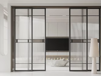 Modern sliding door 3d model