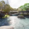 Chinese-style courtyard garden 3d model