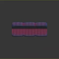 Multi Person Sofa With Pink And Blue Gradient Textured Surface Design