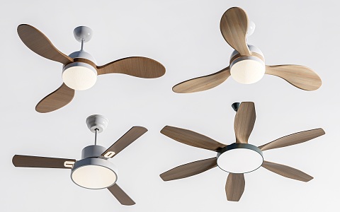 ceiling fan lamp electric fan lamp ceiling fan 3d model