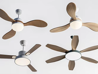ceiling fan lamp electric fan lamp ceiling fan 3d model