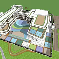 Modern Kindergarten Architecture Class Kindergarten 3d model