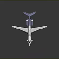 Silver Blue Aerospace Aircraft For Space Exploration With Twin Engines And Aerodynamic Design