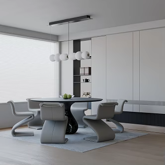 Modern table combination 3d model