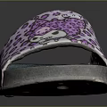 Pink Leopard Print Slippers With Cartoon Character And Non Slip Rubber Sole