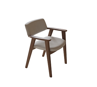 Modern Single Chair Dining Chair Leisure Chair 3d model