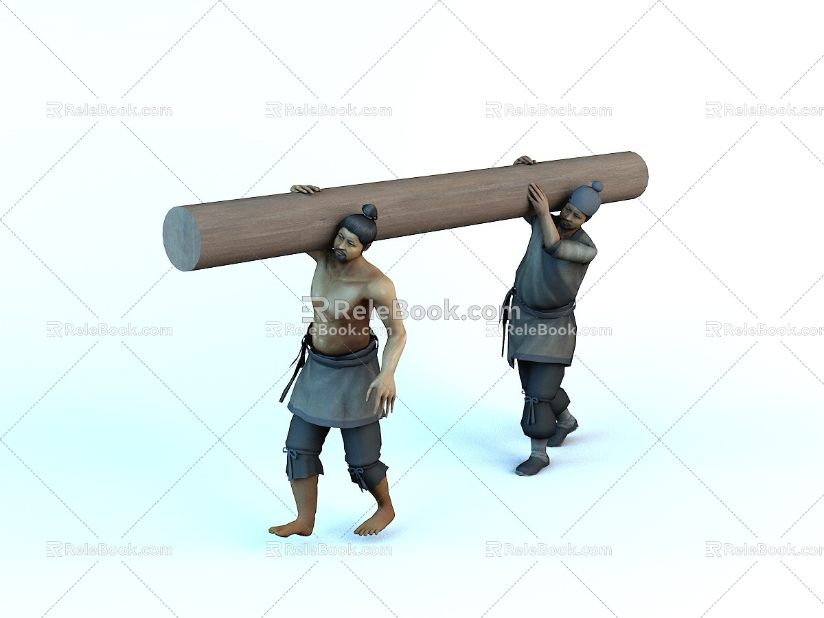 Middle Ancient Style Man Peasant Ancient People Movie and TV Characters Animation Characters 3d model