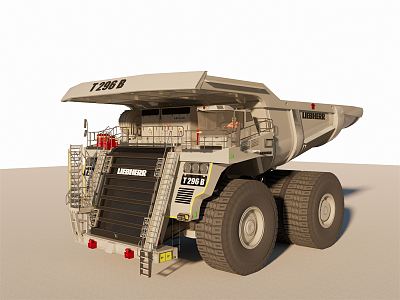 modern engineering truck dump truck mining truck 3d model