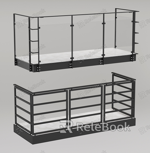 Modern Balcony Guardrail Fence Fence model