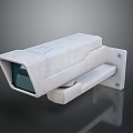 Durable White Outdoor Security Camera With Protective Housing And Mount Bracket