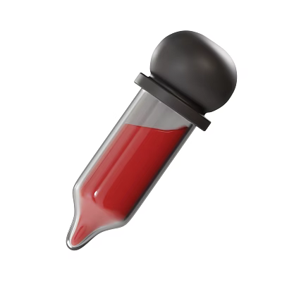 Modern Pigment Straw Cartoon Pigment Straw 3d model