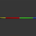 Colorful Segmented Hula Hoop With Red Yellow Blue Green Parts For Home Fitness
