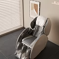 Modern Ergonomic Massage Chair In Living Room With Window Blinds And Artwork