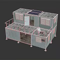 Modern Container House Design With Solar Panels Balcony Windows And Open Layout 3d model