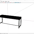 Modern Black Side Table With Sleek Tabletop And Minimalist Metal Frame