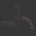 Architectural Brick Structures Featuring Vertical Horizontal And Curved Brick Components