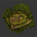 Monuments Sites Sites Sites Ruins Castle Fortress Ancient Castle Ancient Ruins Realistic 3d model