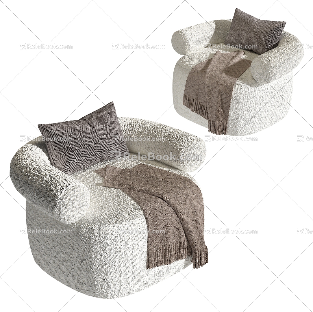 Single sofa 3d model