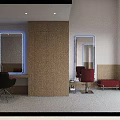 Elegant Bright Hair Salon Interior With Light Wood Decor LED Mirrors And Comfortable Styling Chairs