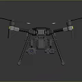 Advanced Professional Drone With Sturdy Frame Multiple Propellers And Camera Gear